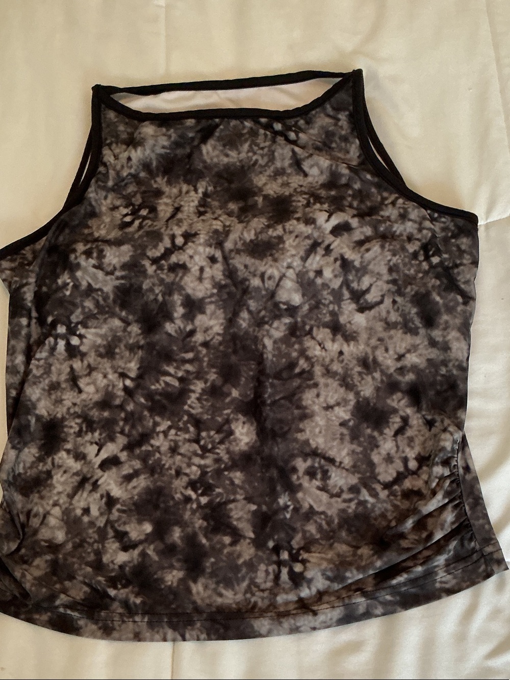 Columbia Titanium - Women’s Black/Gray Tie-Dye Athletic Tank Top